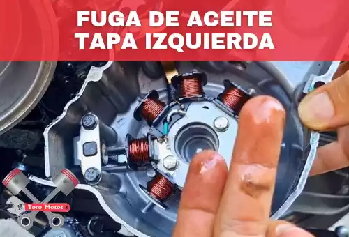 mi moto pierde aceite por el lado izquierdo